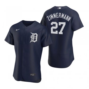 Men's Detroit Tigers Jordan Zimmermann Nike Navy Authentic 2020 Alternate Jersey