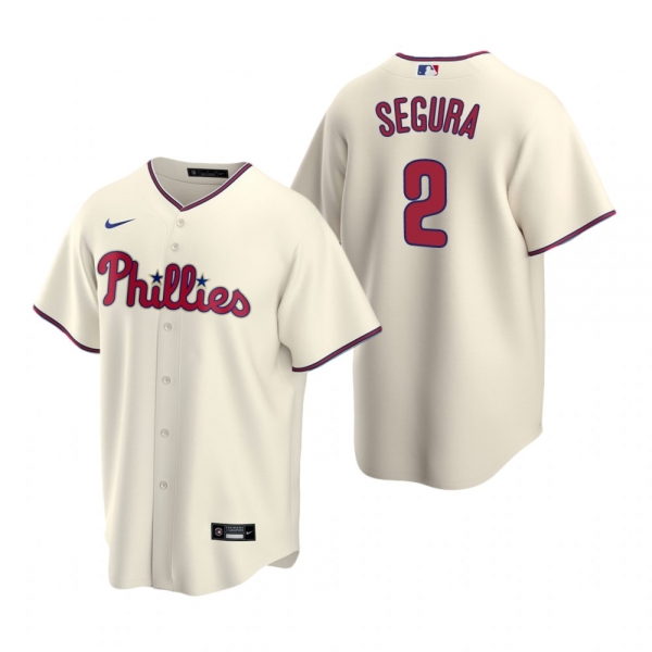 Men's Philadelphia Phillies Jean Segura Nike Cream Replica Alternate Jersey