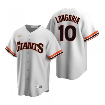 Men's San Francisco Giants Evan Longoria Nike White Cooperstown Collection Home Jersey