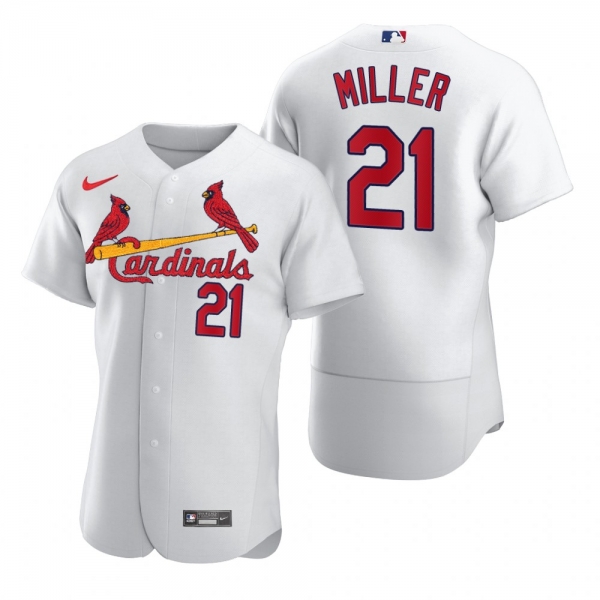 Men's St. Louis Cardinals Andrew Miller Nike White 2020 Authentic Jersey