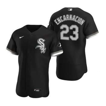 Men's Chicago White Sox Edwin Encarnacion Nike Black Authentic 2020 Alternate Jersey