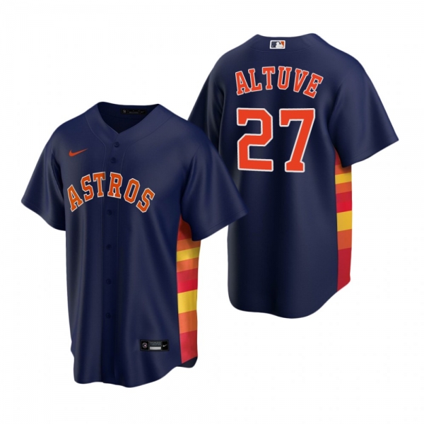 Men's Houston Astros Jose Altuve Nike Navy Replica Alternate Jersey