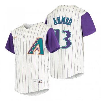 Youth Arizona Diamondbacks Nick Ahmed Nike Cream 2020 Cooperstown Collection Alternate Jersey