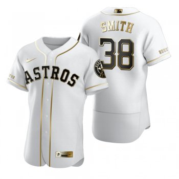 Men's Houston Astros Joe Smith Nike White Authentic Golden Edition Jersey