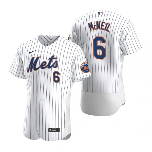 Men's New York Mets Jeff McNeil Nike White Authentic 2020 Home Jersey