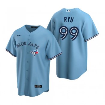 Men's Toronto Blue Jays Hyun-Jin Ryu Nike Powder Blue 2020 Replica Alternate Jersey