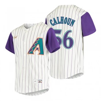 Youth Arizona Diamondbacks Kole Calhoun Nike Cream 2020 Cooperstown Collection Alternate Jersey