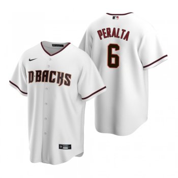 Men's Arizona Diamondbacks David Peralta Nike White Replica Home Jersey