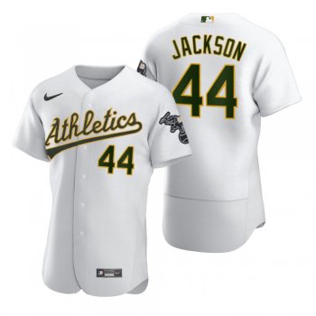 Men's Oakland Athletics Reggie Jackson Nike White 2020 Authentic Jersey