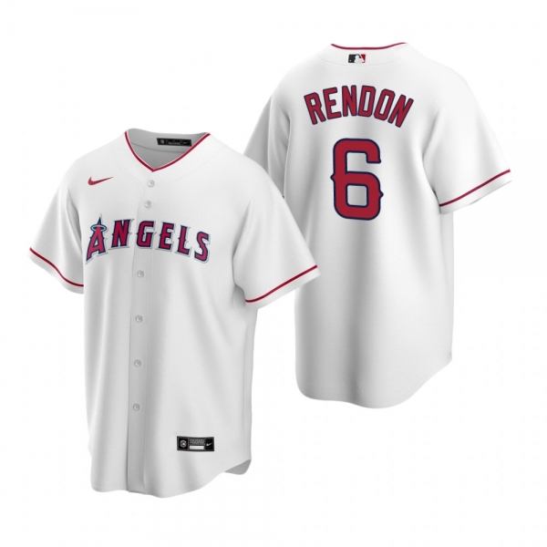 Men's Los Angeles Angels Anthony Rendon Nike White Replica Home Jersey