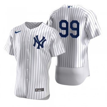 Men's New York Yankees Aaron Judge Nike White 2020 Authentic Jersey