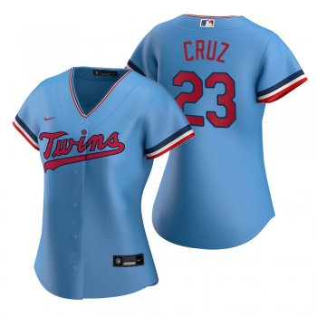 Women's Minnesota Twins Nelson Cruz Nike Light Blue Replica Alternate Jersey