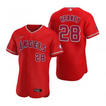 Men's Los Angeles Angels Andrew Heaney Nike Red Authentic 2020 Alternate Jersey