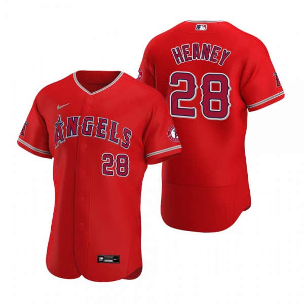 Men's Los Angeles Angels Andrew Heaney Nike Red Authentic 2020 Alternate Jersey