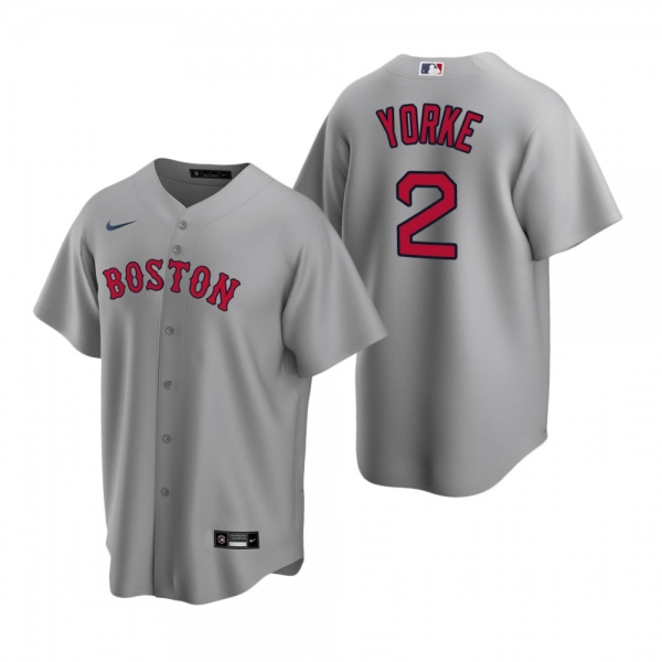 Men's Boston Red Sox Nick Yorke Gray 2020 MLB Draft Replica Road Jersey