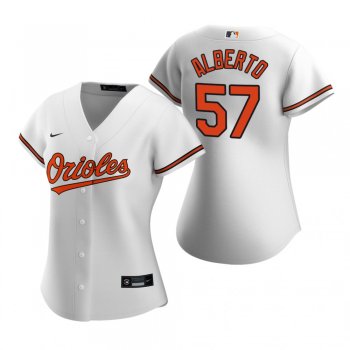 Women's Baltimore Orioles Hanser Alberto Nike White 2020 Replica Home Jersey