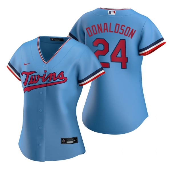 Women's Minnesota Twins Josh Donaldson Nike Light Blue Replica Alternate Jersey