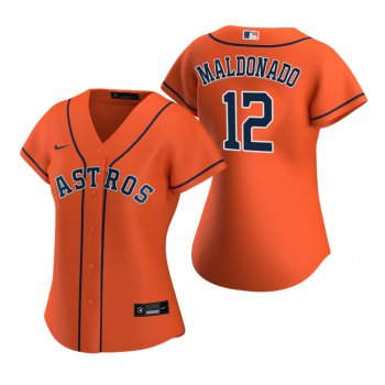 Women's Houston Astros Martin Maldonado Nike Orange 2020 Replica Alternate Jersey