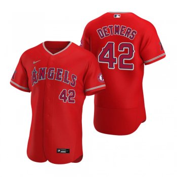 Men's Los Angeles Angels Reid Detmers Nike Red Authentic Alternate Jersey