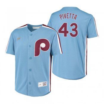 Youth Philadelphia Phillies Nick Pivetta Nike Light Blue Cooperstown Collection Road Jersey