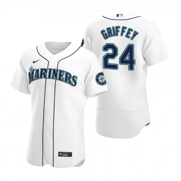 Men's Seattle Mariners Ken Griffey Jr. White 2020 Home Authentic Player Jersey