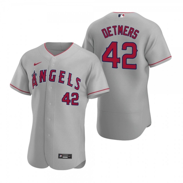 Men's Los Angeles Angels Reid Detmers Nike Gray Authentic Road Jersey