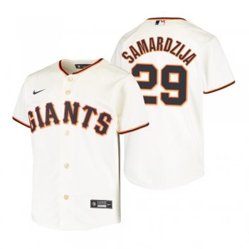 Youth San Francisco Giants Jeff Samardzija Nike Cream Replica Home Jersey