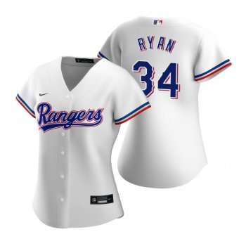 Women's Texas Rangers Nolan Ryan Nike White 2020 Replica Home Jersey