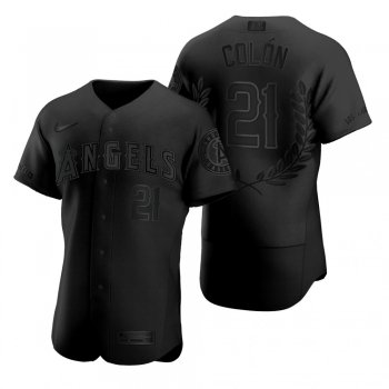 Men's Bartolo Colón Los Angeles Angels Black Award Collection AL Cy Young Jersey