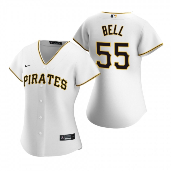 Women's Pittsburgh Pirates Josh Bell Nike White 2020 Replica Home Jersey