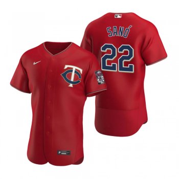 Men's Minnesota Twins Miguel Sano Nike Red Authentic 2020 Alternate Jersey