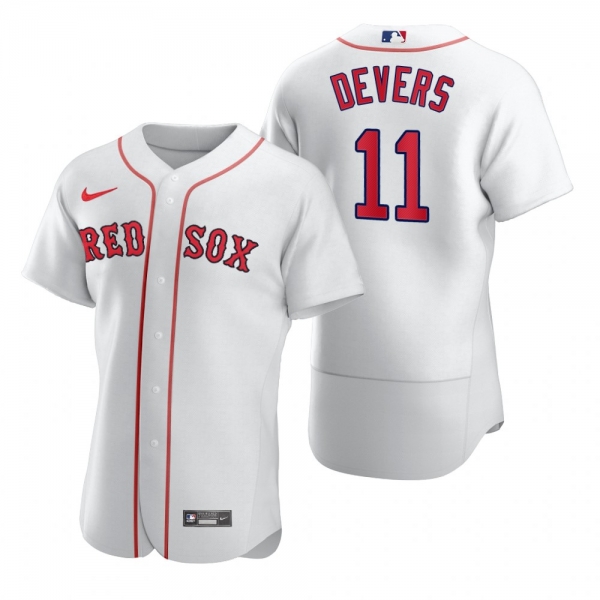 Men's Boston Red Sox Rafael Devers Nike White 2020 Authentic Jersey