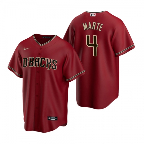 Men's Arizona Diamondbacks Ketel Marte Nike Red 2020 Replica Alternate Jersey