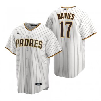 Men's San Diego Padres Zach Davies Nike White Brown Replica Home Jersey