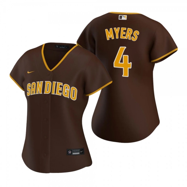 Women's San Diego Padres Wil Myers Nike Brown Replica 2020 Road Jersey