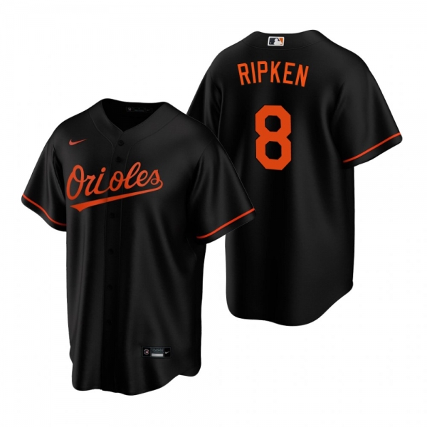 Men's Baltimore Orioles Cal Ripken Jr. Nike Black Replica Alternate Jersey