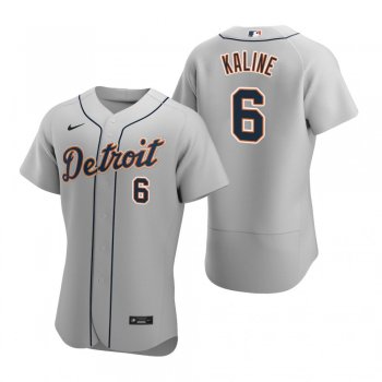 Men's Detroit Tigers Al Kaline Nike Gray Authentic 2020 Road Jersey