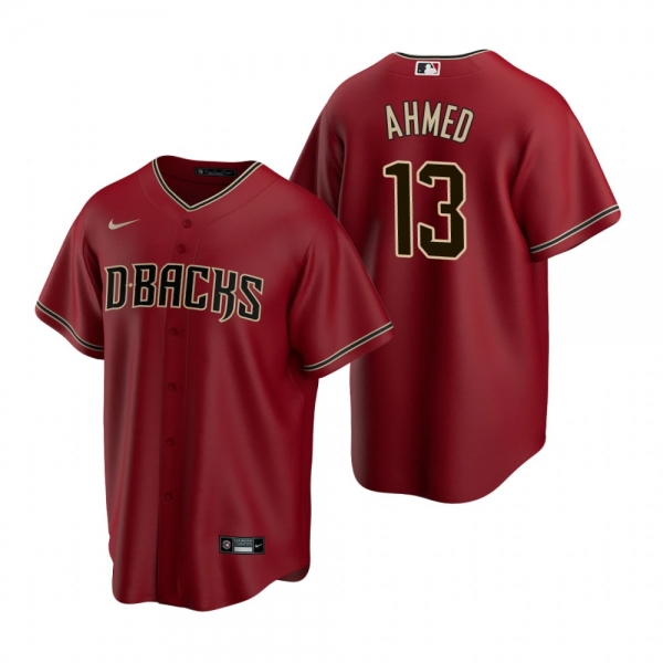 Men's Arizona Diamondbacks Nick Ahmed Nike Red 2020 Replica Alternate Jersey