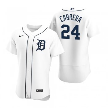 Men's Detroit Tigers Miguel Cabrera Nike White Authentic 2020 Home Jersey