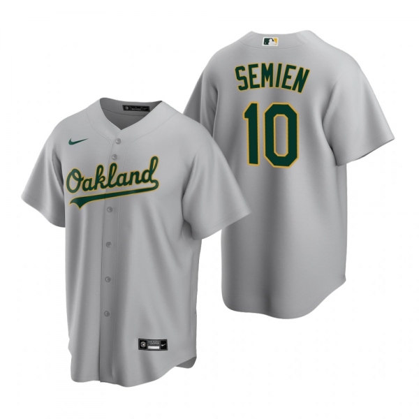 Men's Oakland Athletics Marcus Semien Nike Gray Replica Road Jersey