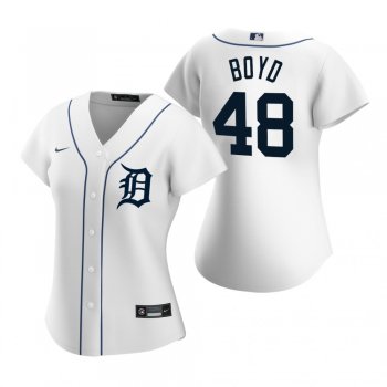 Women's Detroit Tigers Matthew Boyd Nike White 2020 Replica Home Jersey