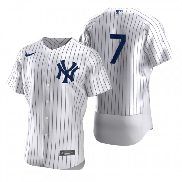 Men's New York Yankees Mickey Mantle Nike White 2020 Authentic Jersey