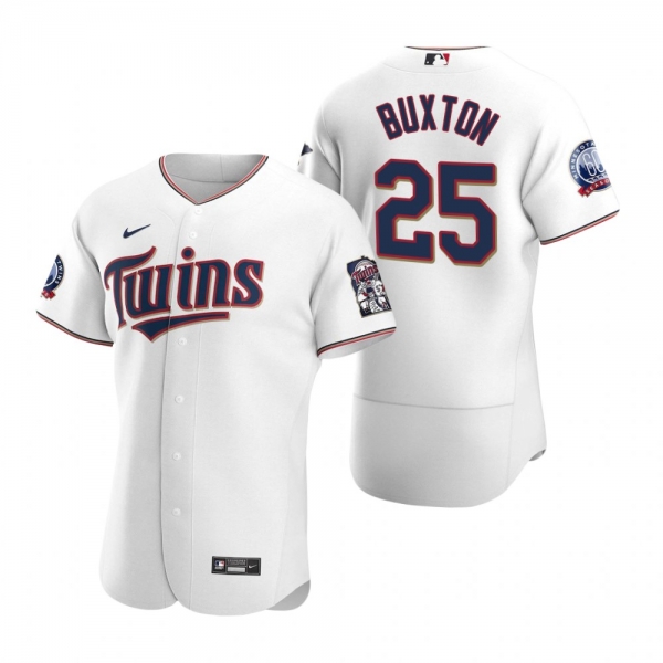 Men's Minnesota Twins Byron Buxton Nike White Authentic 2020 Home Jersey