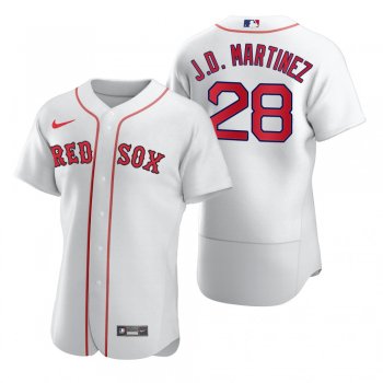 Men's Boston Red Sox J.D. Martinez Nike White 2020 Authentic Jersey