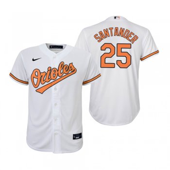 Youth Baltimore Orioles Anthony Santander Nike White Replica Home Jersey