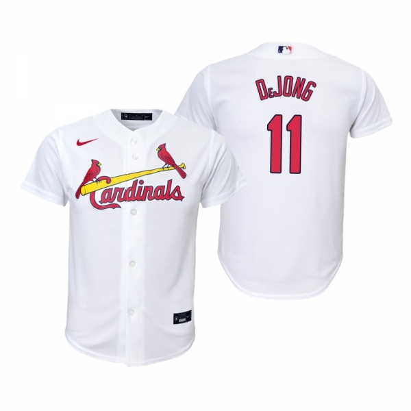 Youth St. Louis Cardinals Paul DeJong Nike White Replica Home Jersey