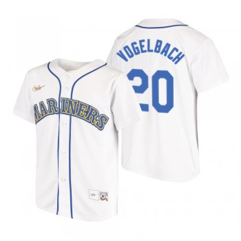 Youth Seattle Mariners Daniel Vogelbach Nike White Cooperstown Collection Home Jersey