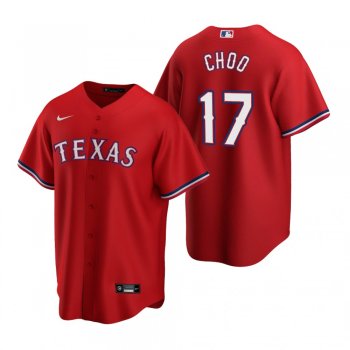 Men's Texas Rangers Shin-Soo Choo Nike Red 2020 Replica Alternate Jersey