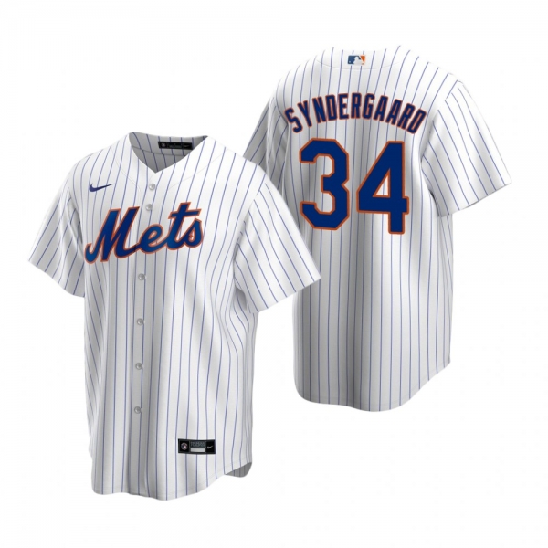 Men's New York Mets Noah Syndergaard Nike White Replica Home Jersey