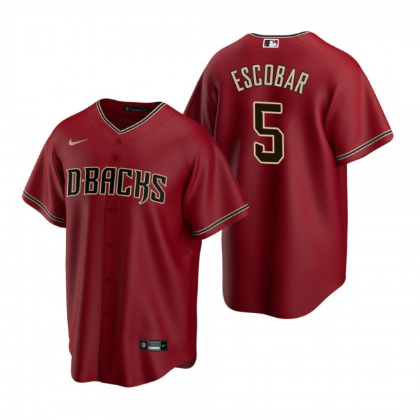 Men's Arizona Diamondbacks Eduardo Escobar Nike Red 2020 Replica Alternate Jersey